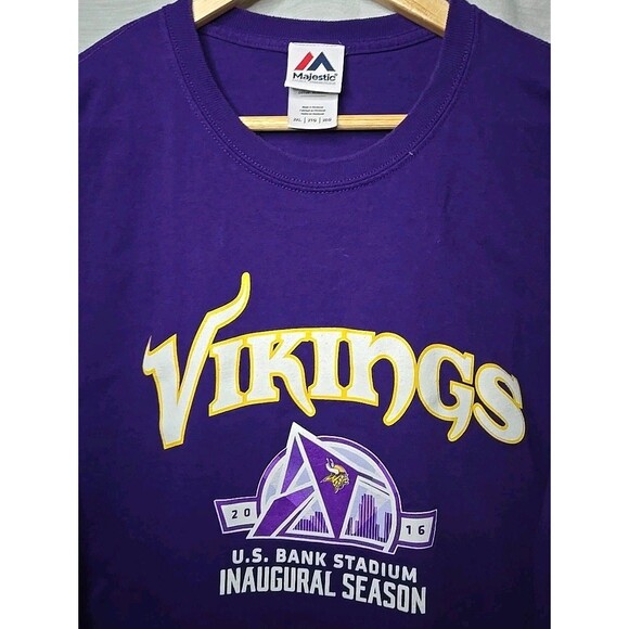Minnesota Vikings US Bank Stadium Inaugural Season 2016 LS T-Shirt Size 2XL - Picture 4 of 8